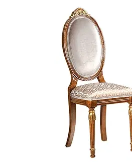 Luxusní jídelní židle Estila Luxusní barokní jídelní židle Emociones z masivního dřeva s čalouněním109 cm