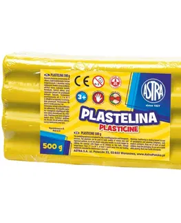 Hračky ASTRA - Plastelína 500g Žlutá, 303117003
