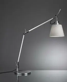Moderní stolní lampy Artemide TOLOMEO stolní těleso/stín.BASCUL.SATIN bez základny 0947020A