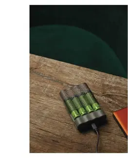 Inteligentní nabíječky EMOS Nabíječka baterií GP Speed M451 + 4× AA ReCyko 2700 B53457