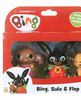 Dřevěné hračky Sada figurek Bing a přátelé, 3 figurky