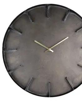 Hodiny Šedé antik nástěnné kovové hodiny Philco - Ø 49*5 cm / 1*AA Clayre & Eef 6KL0787