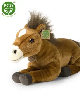 Hračky RAPPA - Plyšový kůň ležící 35 cm ECO-FRIENDLY