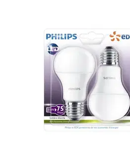 Žárovky Philips SADA 2x LED Žárovka Philips A60 E27/11W/230V 2700K 