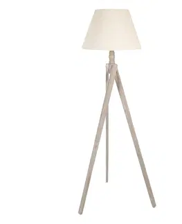 Lampy Béžová lampa Antonio - 45*45*152 cm / E27 / max 40W Clayre & Eef 5LMP640