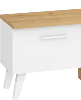 TV stolky ArtCross TV stolek NORDIS-13 | 2D2S Barva: Černá/bílá
