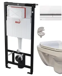 WC sedátka ALCADRAIN Sádromodul s tlačítkem M1720-1 AM101/1120 M1720-1 EG1