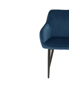 Židle LuxD Designová židle Esmeralda, královská modrá