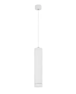 Moderní závěsná svítidla Nova Luce Svítidlo Esca s dekorativním kroužkem a bočním svícením - max. 10 W, GU10, bílá NV 9387004