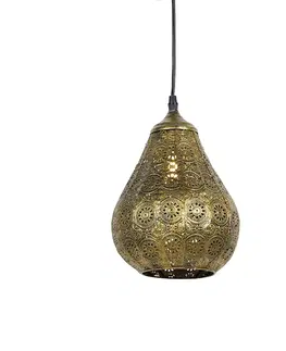 Zavesna svitidla Orientální závěsná lampa zlatá - Billa Dia