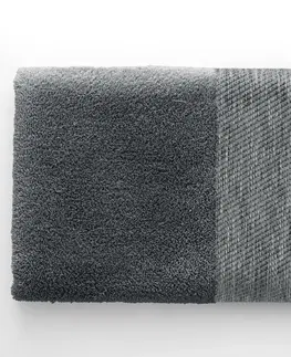 Ručníky Bavlněný ručník AmeliaHome Aria grafitový, velikost 50x90