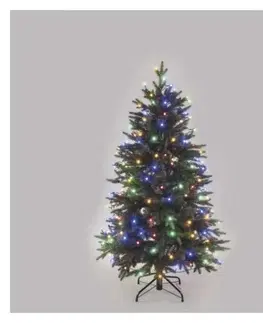 Vánoční řetězy a lamety EMOS Světelný LED řetěz Cherry s časovačem 30 m barevný