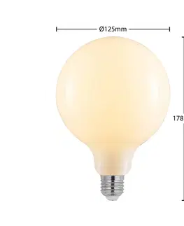 Stmívatelné LED žárovky Arcchio LED žárovka E27 6W 2700K G125 globe opálová