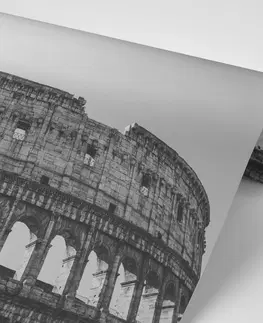 Samolepící tapety Samolepící fototapeta Koloseum v černobílém provedení