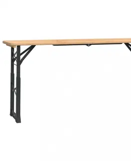 Zahradní stolky Skládací barový stůl 170 x 50 x 75/105 cm masivní jedlové dřevo