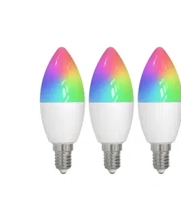 SmartHome LED ostatní žárovky LUUMR LUUMR Smart E14 4,9W CCT RGB ZigBee Tuya Hue 3-dílný