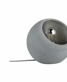 Industriální stolní lampy Paulmann stolní lampa Neordic Ingram 1-ramenné beton 796.63 P 79663