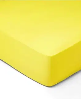 Prostěradla Forbyt, Prostěradlo, Jersey, světle žlutá 70 x 140 cm