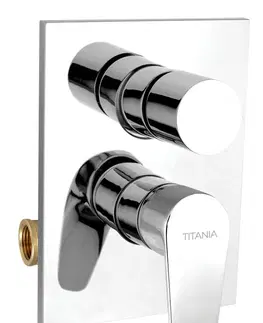 Koupelnové baterie NOVASERVIS Vanová sprchová baterie s přepínačem Titania Fresh chrom 96050R,0