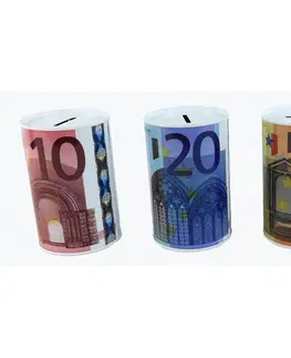 Pokladničky PROHOME - Pokladnička EURO 8x13cm různé motivy