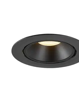 LED podhledová svítidla SLV BIG WHITE NUMINOS GIMBLE XL zápustné stropní svítidlo černé 3000 K 55° 1006053