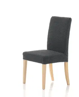 Židle Forbyt, Potah elastický na celou židli, komplet 2 ks Petra, šedá