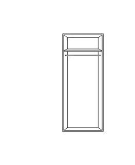 Šatní skříně s otočnými dveřmi Šatní Skříň Osaka Šířka 90cm