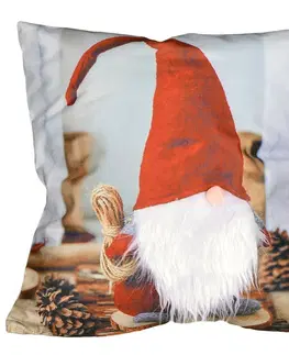 Povlečení Forbyt Vánoční povlak na polštářek Skřítek červená, 40 x 40 cm
