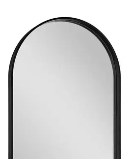 Koupelnová zrcadla SAPHO AVONA oválné zrcadlo v rámu 40x70cm, černá mat AV400