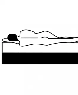 Matrace Vrchní matrace na postel boxspring Dekorhome 120x200 cm