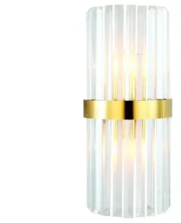Svítidla Eurolamp Nástěnné svítidlo 2xE14/7W/230V zlatá 
