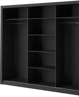 Šatní skříně Konsimo Šatní skříň Apera II černá