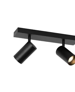 Bodova svetla Moderní stropní bodové svítidlo černé nastavitelné 2-světlo - Jeana Luxe