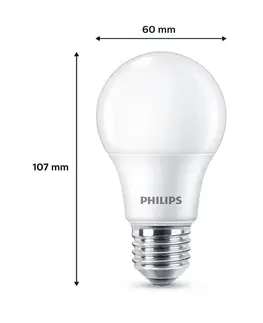 LED žárovky Philips Philips LED žárovka E27 4,9W 470lm 2700K matná 3ks