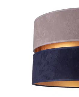 Stolní lampy na noční stolek Duolla Stolní lampa Duo, modrá/šedá/zlatá, výška 30cm