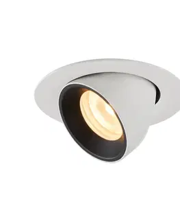 LED podhledová svítidla SLV BIG WHITE NUMINOS GIMBLE XS zápustné stropní svítidlo bílé/černé 3000 K 40° 1005843
