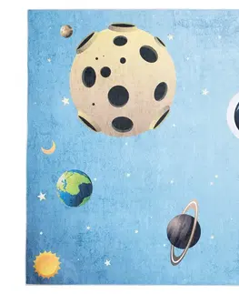 Dětské koberce Dětský koberec s motivem astronautů a planet