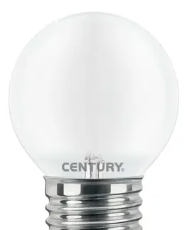 LED žárovky CENTURY LED FILAMENT MINI GLOBE SATEN 4W E27 6000K 470Lm 360d 45x72mm IP20 CEN INSH1G-042760
