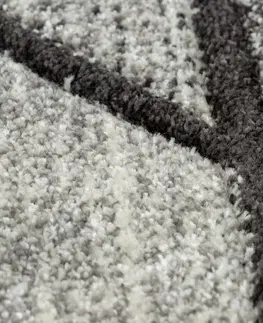 Koberce a koberečky Dywany Lusczow Kusový koberec FEEL Waves šedý, velikost 140x190