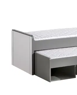 Dětský pokoj MIGU Dolmar Dětská postel s přistýlkou MIGU G16 Barva: antracit / bílá