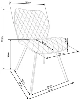 Židle Jídelní židle K360 Halmar Hořčicová