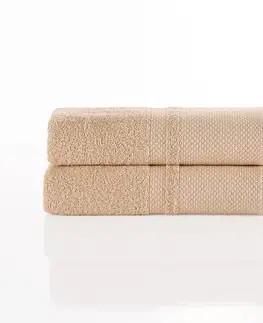 Ručníky 4Home Bavlněný ručník Deluxe béžová, 50 x 100 cm, sada 2 ks, 50 x 100 cm