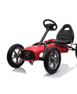 Dětská vozítka a příslušenství Baby Mix Dětská šlapací motokára Go-kart Buggy, červená