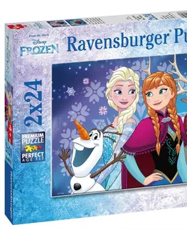 Hračky puzzle RAVENSBURGER - Disney Ledové království 2x24 dílků