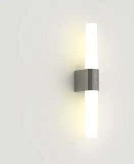 LED nástěnná svítidla NORDLUX nástěnné svítidlo Helva Double 9,5W LED broušený nikl 2015321055