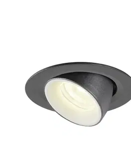 LED podhledová svítidla SLV BIG WHITE NUMINOS GIMBLE XS zápustné stropní svítidlo černé/bílé 4000 K 40° 1005853