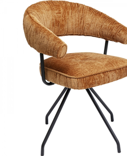 Otočné židle KARE Design Otočná židle Arabella oranžová