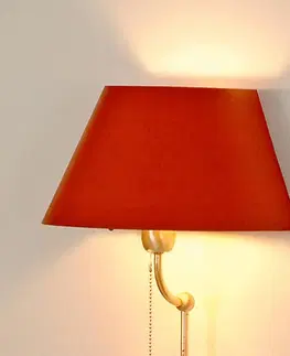 Stojací lampy Menzel Menzel Live Elegant stojací lampa červené stínidlo