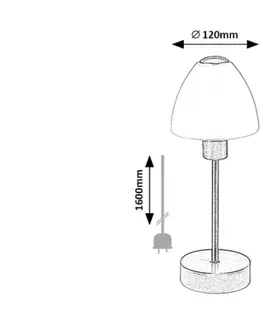 Lampy na noční stolek Rabalux stolní lampa Lydia E14 1x MAX 40W matná černá DIM 2296