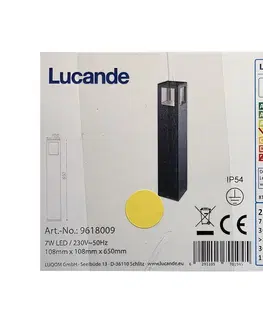 Zahradní lampy Lucande Lucande - LED Venkovní lampa NICOLA LED/7W/230V IP54 